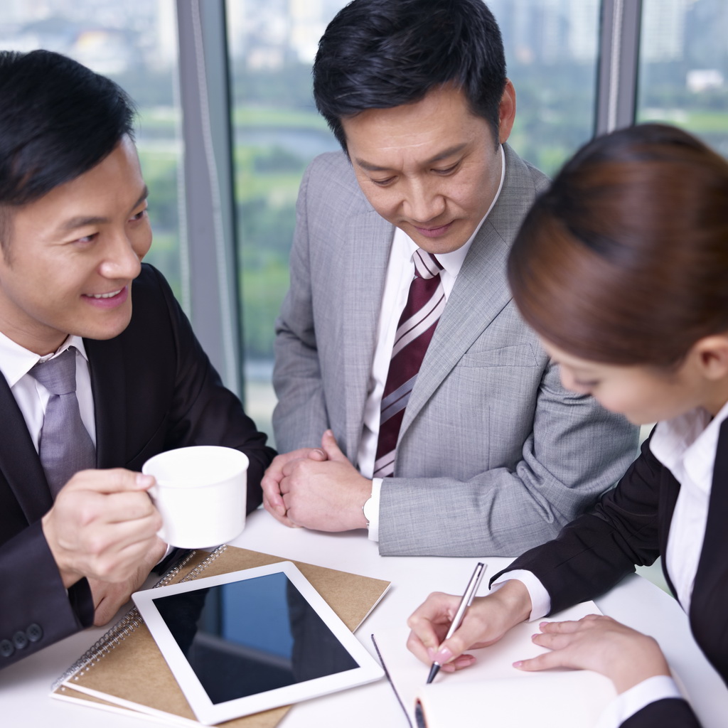 asian business people